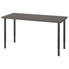 【交渉済】 IKEA デスク 150cm* 75cm 天板:黒 ...