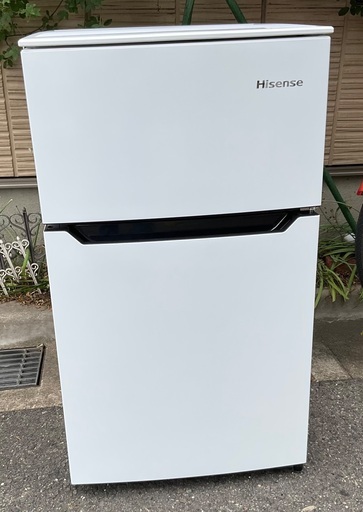 【RKGRE-906】特価！ハイセンス/Hisense/93L 冷凍冷蔵庫/HR-B95A/中古品/2020年製/当社より近隣無料配達！