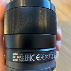 SONY FE SEL28F20 フルサイズ対応単焦点レンズ