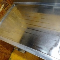 (686-05) タニコー 業務用 ステンレス ダスト付き 水切り 1槽シンク W1650D650H840BG150 中古品 一槽 流し台 厨房 飲食店