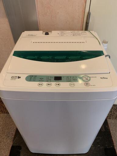 高年式美品2019年YAMADAセレクト洗濯機4.5kg