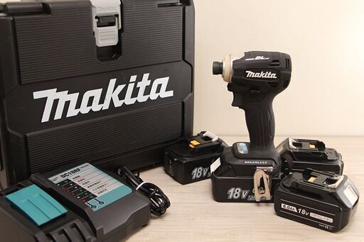 makita 充電式インパクトドライバー TD172D 互換バッテリー 4個 互換充電器 (D4417tsxY)
