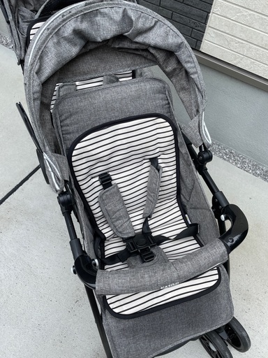 カトージ タンデムストローラー 2人乗りベビーカー 双子 グレー