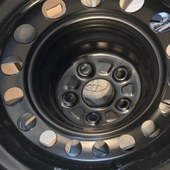 完売受付終了　　【新車外し】シエンタ特別仕様車SafetyEditionⅡ 純正ホイール＋黒加飾キャップ