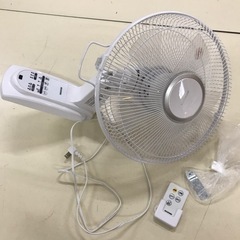 美品 アイリスオーヤマ リモコン式壁掛け扇風機