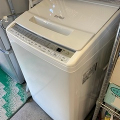 万代店 極美品 日立 7kg[つけおき]ナイアガラ ビート洗浄!!「洗剤 