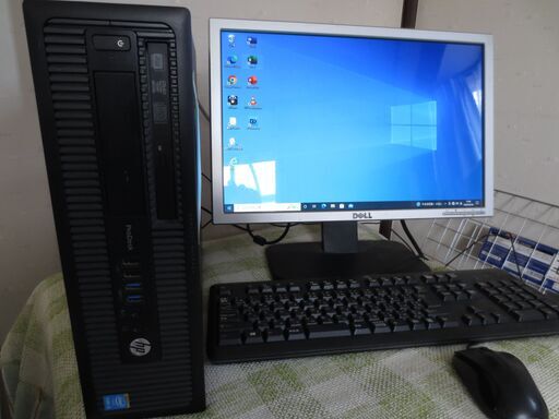 ビジネスPC Windows10 19モニター　Office2019搭載 HP i5/4世代高速SSD＋500GB メ8GB