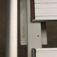 キャンターダンプなどアルミ製ルーフキャリア　キレイです。キャンター標準幅ロールーフ用です。