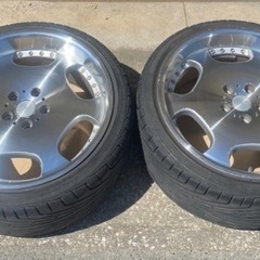 早い者勝ち　19インチ　ツライチ　アルミホイール　タイヤ　シルバーポリッシュ　深リム