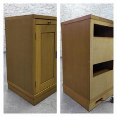 INT-096 天然木 カップボード キッチンボード 食器棚 KG-HR-0275