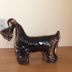 犬ランプ　岩田ガラス（新品、未使用品）