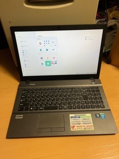 カメラ内蔵/15型ノートPC/英語Win10/SSD256GB English OS NR74550SDS2