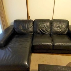 【決まりました】カウチソファ　本革 【引き渡しは7/1以降】