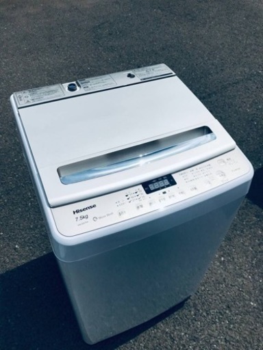③ET393番⭐️7.5kg⭐️Hisense 電気洗濯機⭐️2018年式