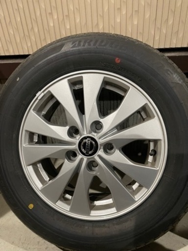 セレナ c27 4wd 195/65r15 新車外し ホイールセット