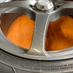 🌈プリウス等215/45R17 7分山ラジアルタイヤ&アルミホイールセット