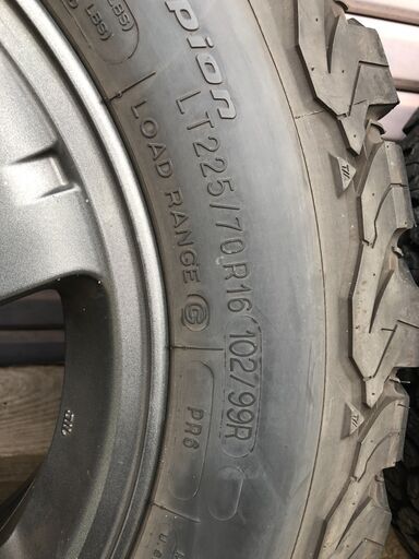 デリカd:5 アウトランダー　グッドリッチ オールテレーンT/A KO2 LT225/70R16　４本セット