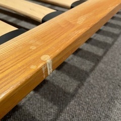 無印良品 セミダブル ベッドフレーム オーク材 ヘッドボード付き