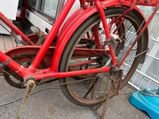 昭和レトロ 郵便局自転車 昭和レトロ 郵便局自転車