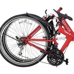 (早い者勝ち！)VOLKSWAGEN type-2 MTB-2618 26インチ 折りたたみマウンテンバイク(美品)