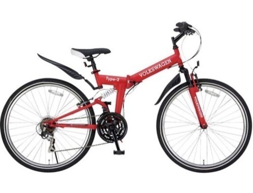 (早い者勝ち！)VOLKSWAGEN type-2 MTB-2618 26インチ 折りたたみマウンテンバイク(美品)
