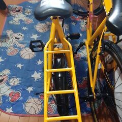 黄色 ハマー 折り畳み自転車 荷台付き