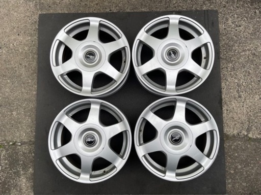 ブリヂストン14インチアルミ GIRO 06S中古4本セット!4穴マルチ