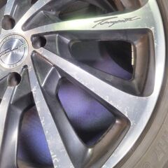 ロクサーニ 17インチ【PCD100】+45 カローラ フィールダー アクシオ ｂB イスト アクア ヴィッツ ノート ウイングロード【富山】中古 4本 632