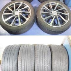 ロクサーニ 17インチ【PCD100】+45 カローラ フィールダー アクシオ ｂB イスト アクア ヴィッツ ノート ウイングロード【富山】中古 4本 632