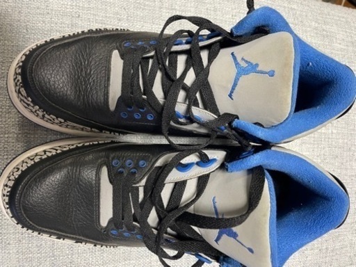 スニーカー NIKE AIR JORDAN 3 RETRO SPORT BLUE