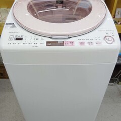・【恵庭】シャープ　洗濯機　ES-TX8A-P　2016年　8....