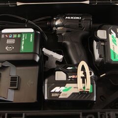 HiKOKI コードレスインパクトドライバー WH36DC 充電器　バッテリー BSL36A18 ２個セット (D4424ayaykY)
