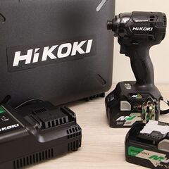 HiKOKI コードレスインパクトドライバー WH36DC 充電器　バッテリー BSL36A18 ２個セット (D4424ayaykY)