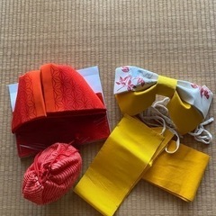 子供浴衣・着物　作り帯　２つ　小物セット