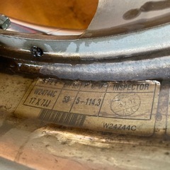 🌈ウェッズ ベローナ 17インチアルミホイール（摩耗タイヤ付）