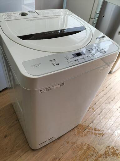シャープ（SHARP) ES-GE4C-T 全自動洗濯機  4.5Kg 2018年製
