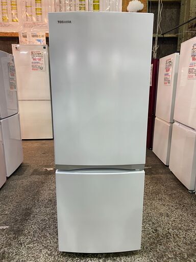 【愛品館市原店】東芝 2021年製 153L 2ドア冷蔵庫 GR-S15BS（W）