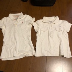 白　ポロシャツ　2枚組　Sサイズ