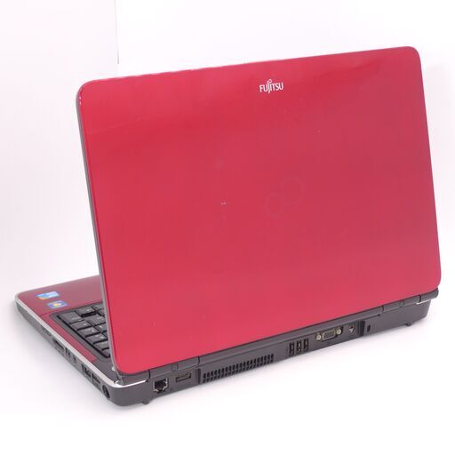 中古良品 新品爆速SSD 15インチ 赤色 ノートパソコン 富士通 AH700/5A Core i5 4GB BD-R 無線 Wi-Fi カメラ Windows10 Office 中古良品 新品爆速SSD 15インチ 赤色 ノートパソコン 富士通 AH700/5A