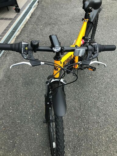 新入荷！！ KYUZO 折りたたみ自転車 KZ-104 イエロー 26インチ 【公式