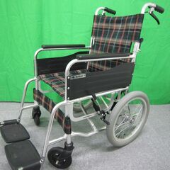 【中古】　車椅子　介助式　（緑色） 