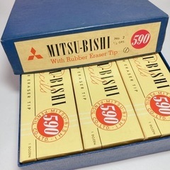 【希少品】【贅の極み】【昭和アンティーク】三菱鉛筆590 昭和レトロ　6ダースセット