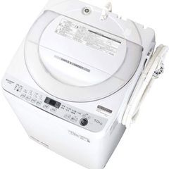 【受渡者決まりました】SHARP洗濯機7.0kg【使用1年未満】