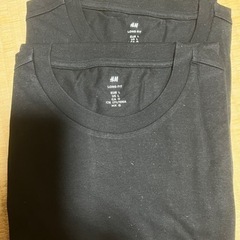 H&M ロングtシャツ 黒 2枚