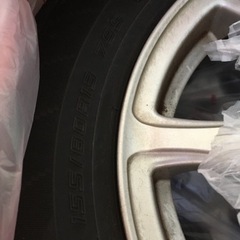 【取引中】アルミホイール付き夏タイヤ155/80R13