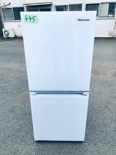 ①✨2021年製✨645番 Hisense✨ノンフロン冷凍冷蔵庫✨HR-G13B-W‼️