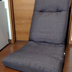 使用少なめ座椅子無地ブラウン布地６段階今年購入茶色折り畳み座いす式