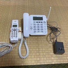 【ネット決済】【パナソニック製】コードレス電話機　子機付き　3,...
