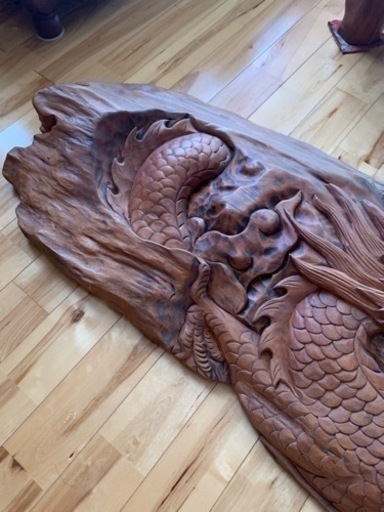 19日削除予定 値下げしました 龍 木彫り 彫り物 骨董品