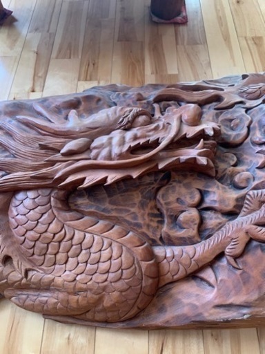 19日削除予定 値下げしました 龍 木彫り 彫り物 骨董品